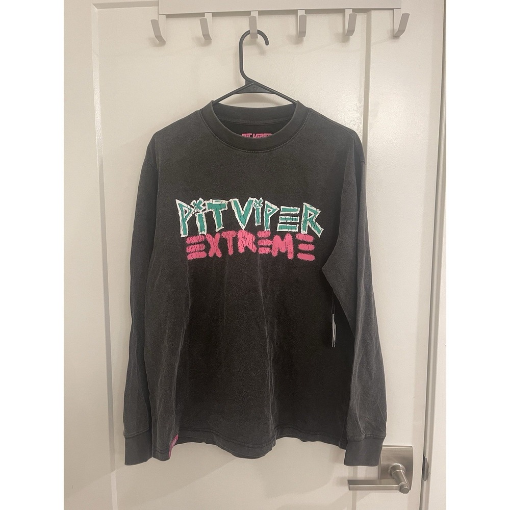 Pit Viper NWT Long‎ Sleeved Shirt Ski Black Pink Streetwear Winter Alt